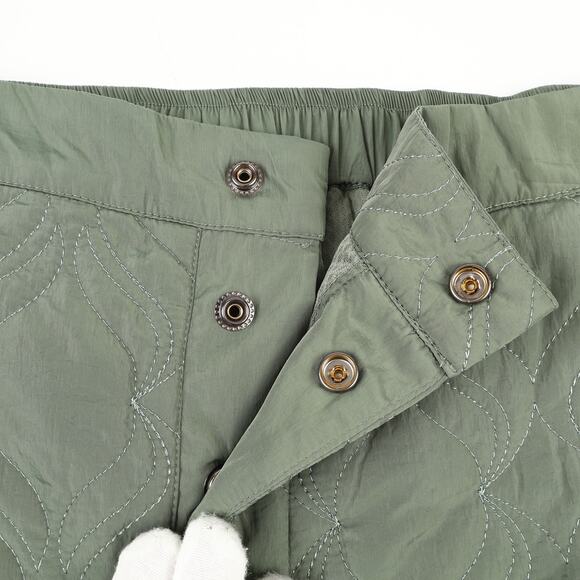 Fabletics Womens 2X 18-20 Apres Quilted Stretch Tapered Ski Pant Smoke Green - Picture 8 of 11